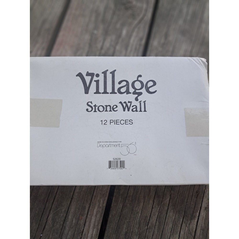 Department 56 Village Accessories Stone Wall 12 Piece Set